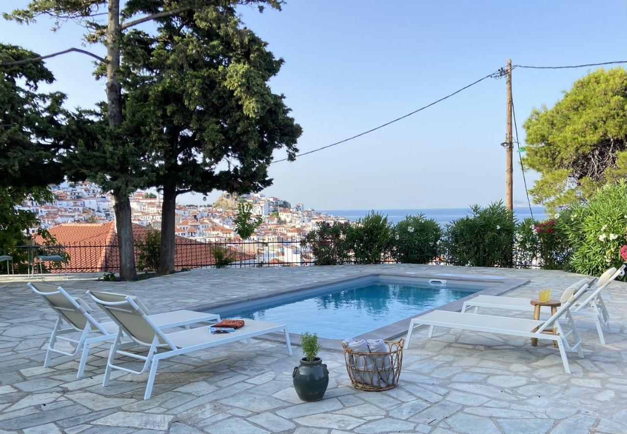 Villa Icelle Skopelos Town Sea View Swimming Pool Dış mekan fotoğraf