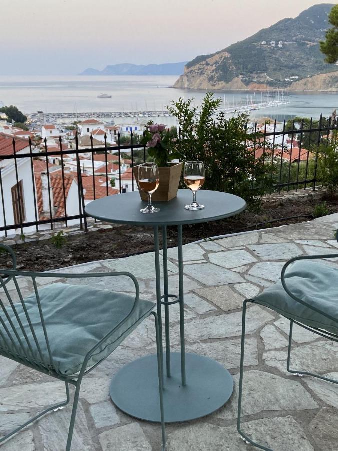 Villa Icelle Skopelos Town Sea View Swimming Pool Dış mekan fotoğraf