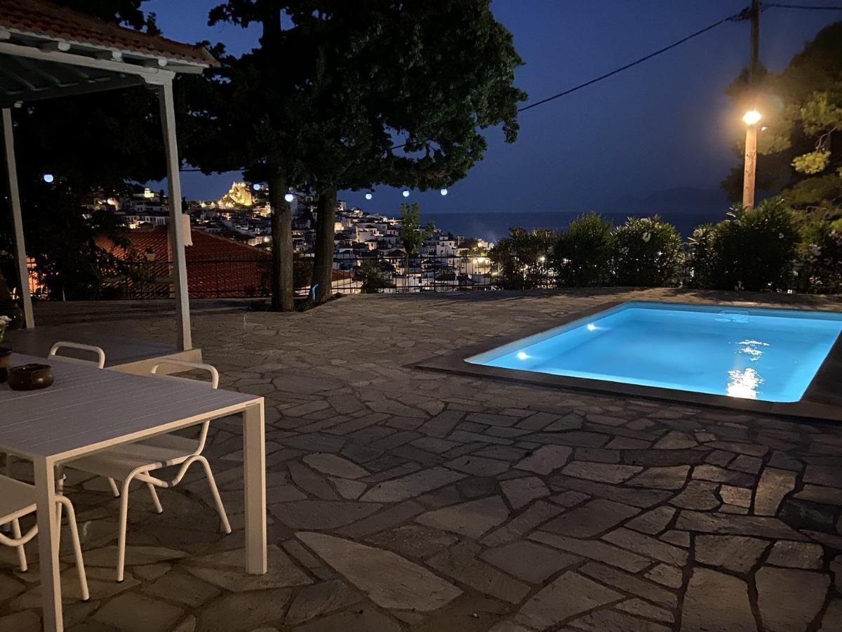 Villa Icelle Skopelos Town Sea View Swimming Pool Dış mekan fotoğraf